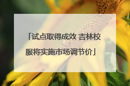 试点取得成效 吉林校服将实施市场调节价