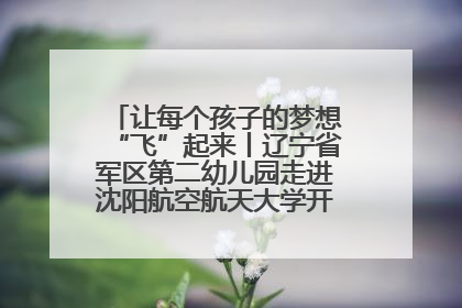 让每个孩子的梦想“飞”起来丨辽宁省军区第二幼儿园走进沈阳航空航天大学开展爱国主义教育