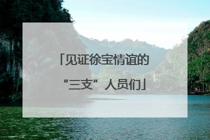 见证徐宝情谊的“三支”人员们