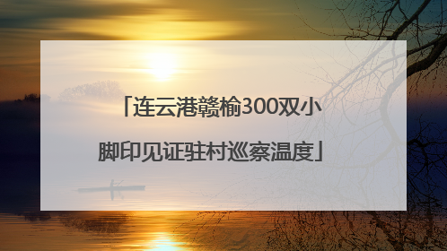 连云港赣榆300双小脚印见证驻村巡察温度