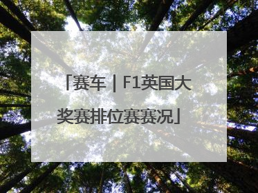 赛车｜F1英国大奖赛排位赛赛况
