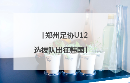 郑州足协U12选拔队出征韩国