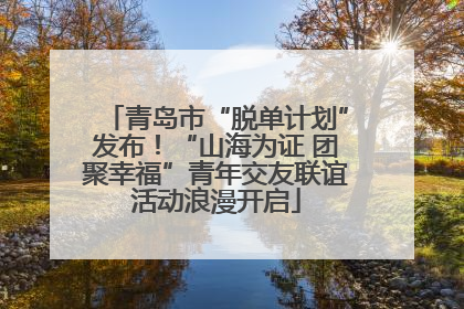 青岛市“脱单计划”发布！“山海为证 团聚幸福”青年交友联谊活动浪漫开启