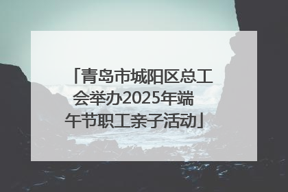 青岛市城阳区总工会举办2025年端午节职工亲子活动