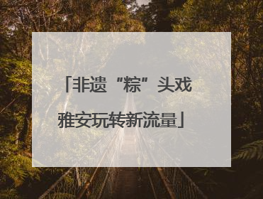 非遗“粽”头戏 雅安玩转新流量