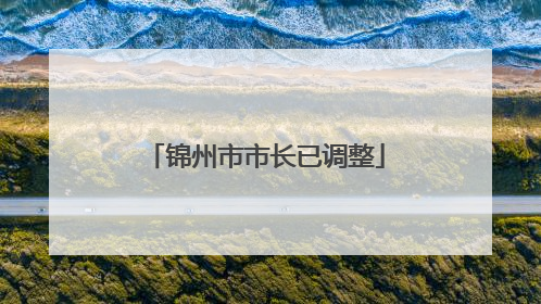 锦州市市长已调整