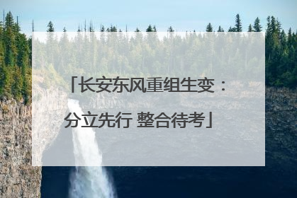 长安东风重组生变：分立先行 整合待考