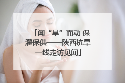 闻“旱”而动 保灌保供——陕西抗旱一线走访见闻