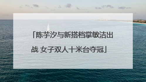 陈芋汐与新搭档掌敏洁出战 女子双人十米台夺冠
