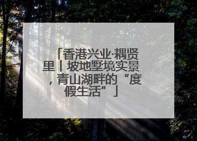 香港兴业·耦贤里丨坡地墅境实景，青山湖畔的“度假生活”