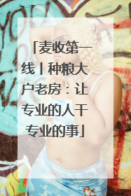 麦收第一线丨种粮大户老房:让专业的人干专业的事