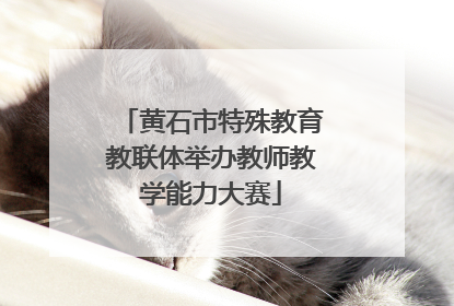 黄石市特殊教育教联体举办教师教学能力大赛