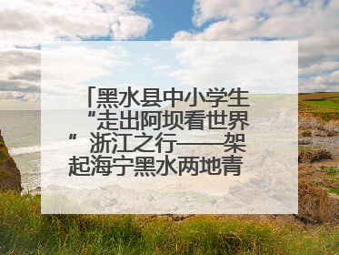 黑水县中小学生“走出阿坝看世界”浙江之行——架起海宁黑水两地青少年交往交流交融新桥梁