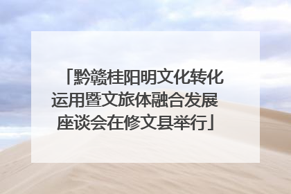 黔赣桂阳明文化转化运用暨文旅体融合发展座谈会在修文县举行