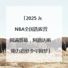 2025 Jr. NBA全国选拔营圆满落幕，阿迪达斯助力追梦少年圆梦