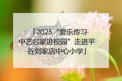 2025“爱乐传习·中艺名家进校园”走进平谷刘家店中心小学