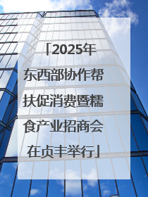2025年东西部协作帮扶促消费暨糯食产业招商会在贞丰举行