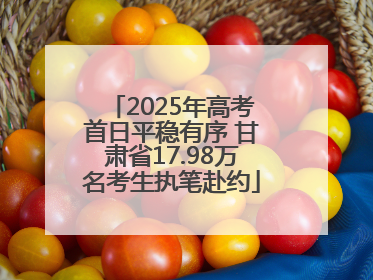 2025年高考首日平稳有序 甘肃省17.98万名考生执笔赴约