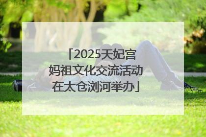 2025天妃宫妈祖文化交流活动在太仓浏河举办