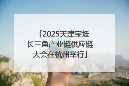 2025天津宝坻长三角产业链供应链大会在杭州举行
