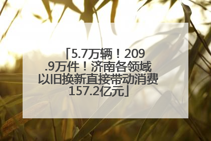 5.7万辆！209.9万件！济南各领域以旧换新直接带动消费157.2亿元