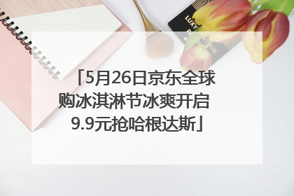 5月26日京东全球购冰淇淋节冰爽开启 9.9元抢哈根达斯
