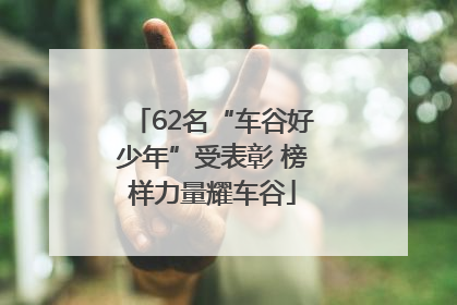 62名“车谷好少年”受表彰 榜样力量耀车谷