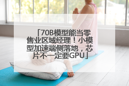 70B模型能当零售业区域经理！小模型加速端侧落地，芯片不一定要GPU