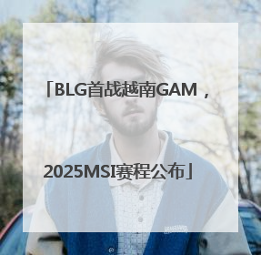 BLG首战越南GAM，2025MSI赛程公布